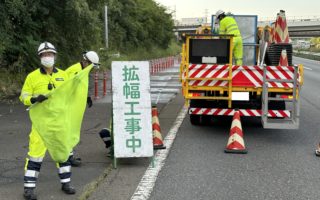 関越自動車道 上り線 走行車線規制（所沢営業所）