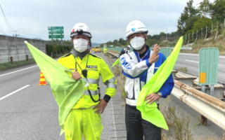 支社長パト 中央自動車道 上下線 追越車線規制（甲府営業所）