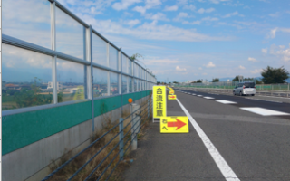 長野自動車道 下り線 走行車線規制（松本営業所）