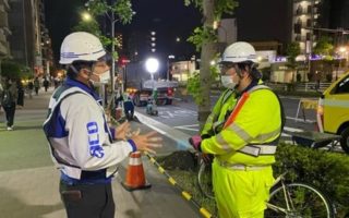 都道318号線 外回り 左車線規制（葛西営業所）