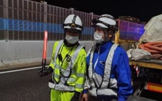 所長パトロール 阪神高速道路 右車線規制（西宮営業所）