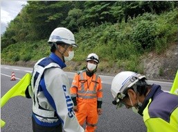 支社長パトロール 上信越自動車道 下り線追越車線規制（諏訪営業所）