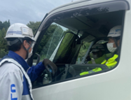 役員パトロール 中央自動車道 走行車線規制（飯田営業所）