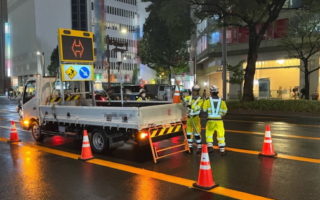 安全パト 県道６０号 上下線 車線規制（名古屋営業所）