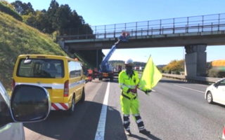 所長パト 東関東自動車道 上り線 左車線規制（千葉営業所）