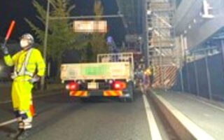 所長パト 県道60号線 下り線 車線規制（追越）（名古屋東営業所）