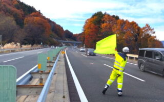 所長パト 中央自動車道 上り線 追越車線規制（諏訪営業所）