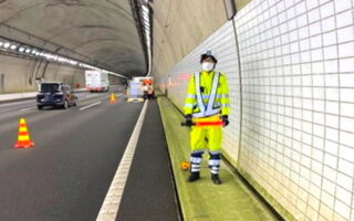 安全パト 新東名高速道路 下り線 追越車線規制（沼津営業所）