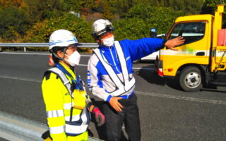 安全パト 北関東自動車道 西行き 走行車線規制（高崎営業所）