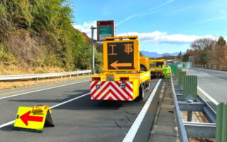 安全パト 関越自動車道 上り線 追越車線規制（高崎営業所）