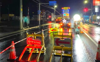 安全パト 国道12号線 上下線 追越車線規制（札幌営業所）