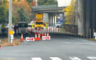 所長パト 上信越自動車道 路下 片側交互通行規制（高崎営業所）