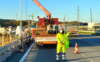 所長パト 関越自動車道 下り線 走行車線規制（所沢営業所）