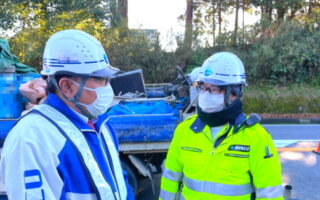 所長パト 国道365号線 上下線 片側交互通行規制（名古屋営業所）