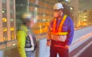 所長パト 首都高速道路 上野1号線 上り線 車線規制（加平営業所）