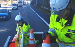 安全パト 保土ヶ谷バイパス 下り線 走行車線規制（横浜町田営業所）