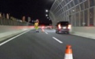 安全パト 首都高速道路 羽田線 下り線 左A規制（港北営業所）