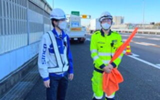 安全パト 第三京浜道路 下り線 路肩規制（港北営業所）