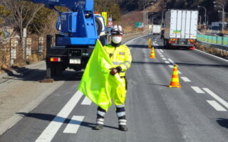 安全パト 中央自動車道 上り線 走行車線規制（長野営業所）