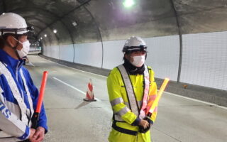 安全パト 長野自動車道 下り線 走行車線規制（佐久営業所）