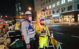 所長パト 国道1号線/都道405号線 上下線 車線規制（加平営業所）
