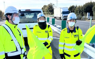 所長パト 関越自動車道 上り線 追越車線規制（高崎営業所）