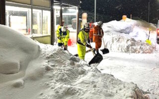 所長パト 道央自動車道 除雪作業（札幌営業所）