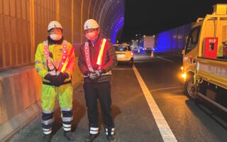 所長パト 首都圏中央連絡自動車道 内回り 走行車線規制（厚木営業所）