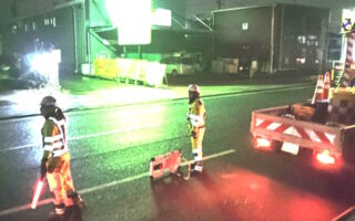 安全パト 国道22号 南行き 車線規制（名古屋西営業所）