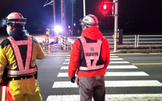 安全パト 県道310号線 上り線 片側交互通行規制（長野営業所）