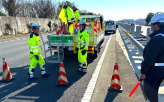 所長パト 関越自動車道 上り線 追越車線規制（所沢営業所）