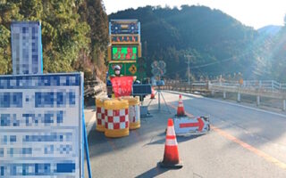 所長パト 国道19号線 片側交互通行規制（松本営業所）