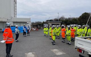 北関東支社 3営業所合同 高所作業車訓練及びバック誘導訓練（北関東支社）