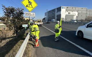 支社長パト 関越自動車道下り線路肩規制（川越営業所）