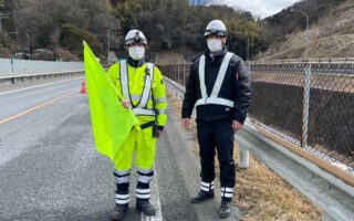 所長パト 京都縦貫道上り線追越車線規制（西宮営業所）