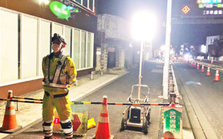 安全パト 国道17号上り線車線規制（葛西営業所）