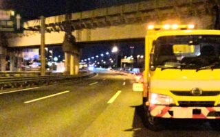 安全パト 東関東自動車道下り線走行車線規制（千葉営業所）