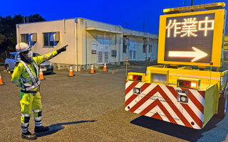 設置パト 北関東自動車道東行き走行車線規制（高崎営業所）