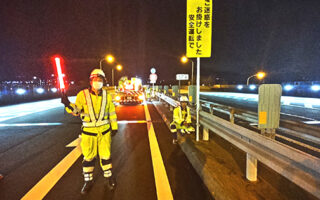 設置パト 長野自動車道上り線追越車線規制（松本営業所）