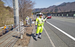 安全パト 関越自動車道下り線路肩規制（高崎営業所）