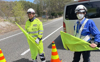 安全パト 中央自動車道上り線追越車線規制（松本営業所）
