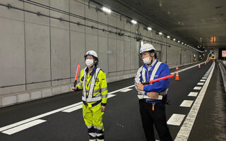 所長パト 東京外環自動車道内回りランプ規制（葛西営業所）