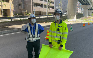 安全パト 県道60号線車線規制（名古屋東営業所）