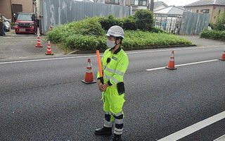 所長パト 県道239号線上り線右車線規制（加平営業所）