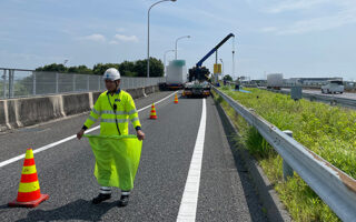 安全パト 名神高速道路 上り線ランプ規制（名古屋東営業所）