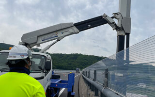 安全パト 上信越自動車道下り線走行車線規制（松本営業所）