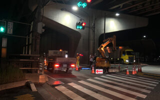 安全パト 国道298号内回り追越車線規制（葛西営業所）