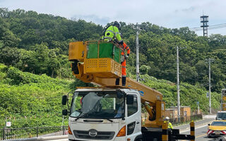 安全パト 県道603号 片側交互通行規制（厚木営業所）