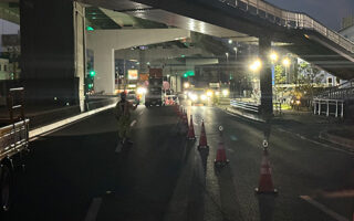 撤去パト 国道２２号下り線2/3追い越し規制（名古屋西営業所）
