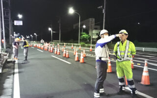 安全パト 千葉市道12号線 車線変移規制（川越営業所）